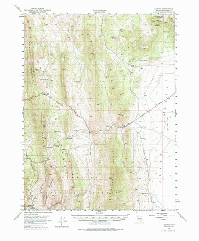 United States Geological Survey Illipah, NV (1951, 62500-Scale) digital map