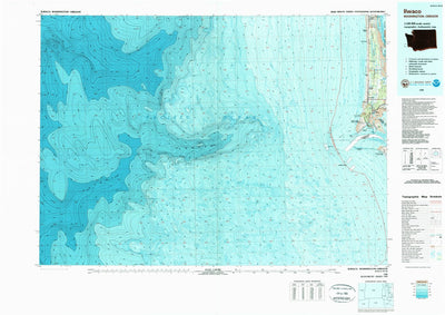 United States Geological Survey Ilwaco, WA-OR (1980, 100000-Scale) digital map