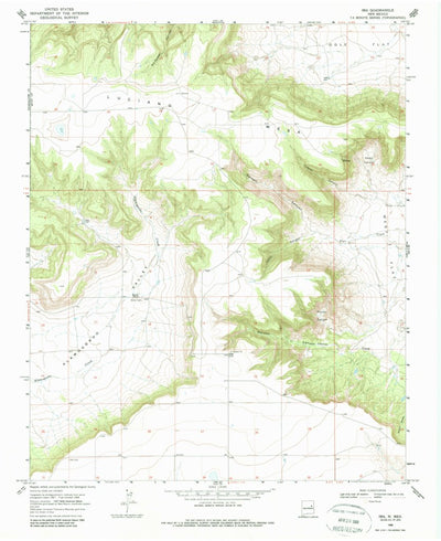 United States Geological Survey Ima, NM (1968, 24000-Scale) digital map