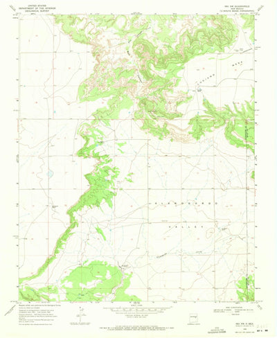 United States Geological Survey Ima NW, NM (1968, 24000-Scale) digital map