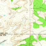 United States Geological Survey Ima SW, NM (1968, 24000-Scale) digital map
