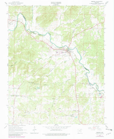 United States Geological Survey Imboden, AR (1966, 24000-Scale) digital map