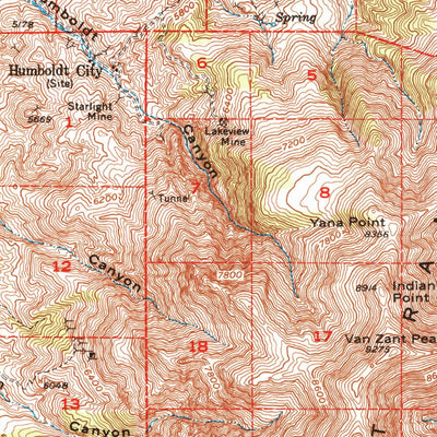 United States Geological Survey Imlay, NV (1956, 62500-Scale) digital map