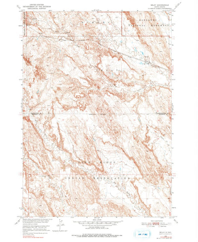 United States Geological Survey Imlay, SD (1950, 24000-Scale) digital map