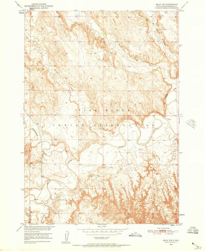 United States Geological Survey Imlay SW, SD (1950, 24000-Scale) digital map