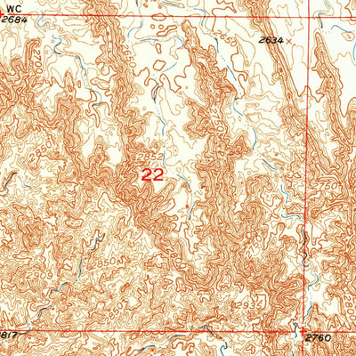 United States Geological Survey Imlay SW, SD (1950, 24000-Scale) digital map