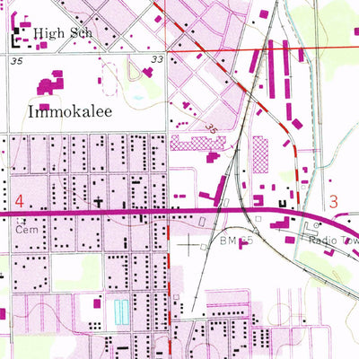 United States Geological Survey Immokalee, FL (1958, 24000-Scale) digital map