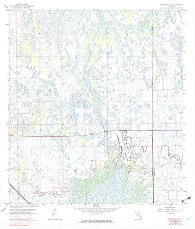 United States Geological Survey Immokalee NE, FL (1958, 24000-Scale) digital map