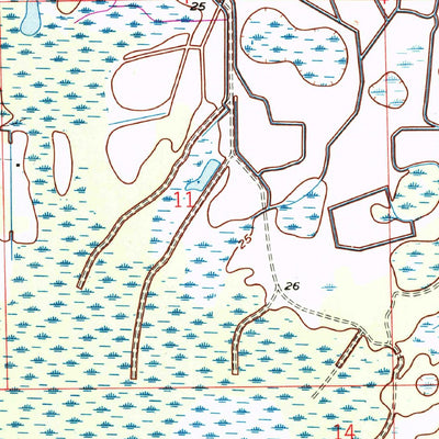 United States Geological Survey Immokalee NE, FL (1958, 24000-Scale) digital map