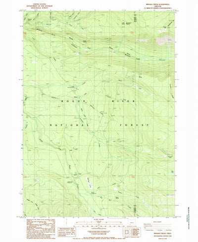 United States Geological Survey Imnaha Creek, OR (1985, 24000-Scale) digital map