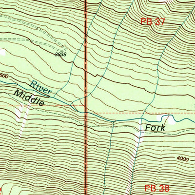 United States Geological Survey Imnaha Creek, OR (1997, 24000-Scale) digital map