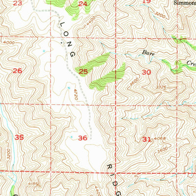 United States Geological Survey Imnaha, OR (1954, 62500-Scale) digital map
