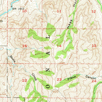 United States Geological Survey Imnaha, OR (1954, 62500-Scale) digital map