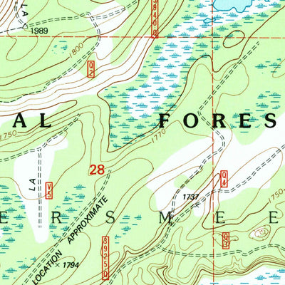 United States Geological Survey Imp Lake, MI-WI (1999, 24000-Scale) digital map