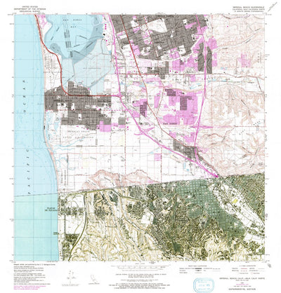 United States Geological Survey Imperial Beach, CA (1967, 24000-Scale) digital map
