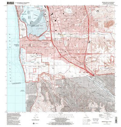 United States Geological Survey Imperial Beach, CA (1996, 24000-Scale) digital map