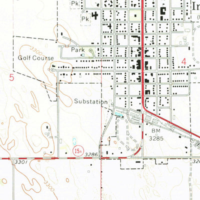 United States Geological Survey Imperial, NE (1973, 24000-Scale) digital map