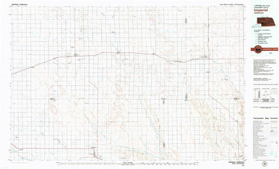 United States Geological Survey Imperial, NE (1979, 100000-Scale) digital map
