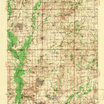 United States Geological Survey Ina, IL (1943, 62500-Scale) digital map