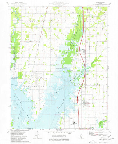 United States Geological Survey Ina, IL (1975, 24000-Scale) digital map