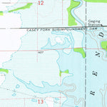 United States Geological Survey Ina, IL (1975, 24000-Scale) digital map