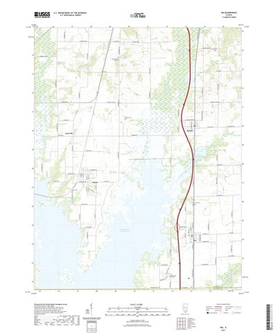United States Geological Survey Ina, IL (2021, 24000-Scale) digital map