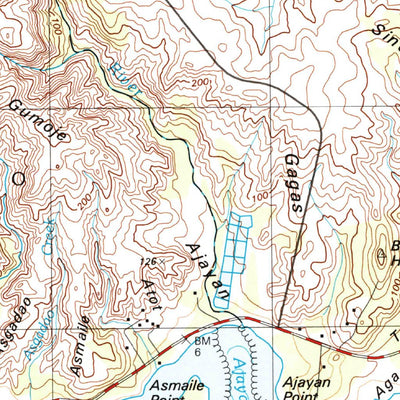 United States Geological Survey Inarajan, GU (2000, 24000-Scale) digital map