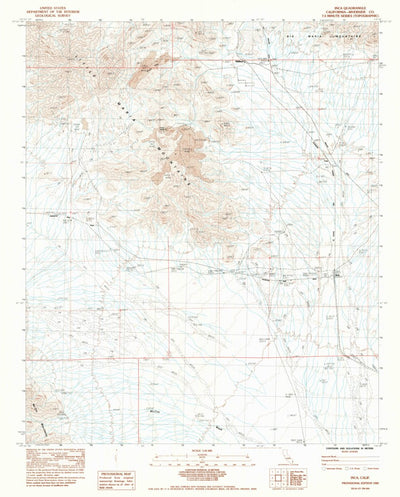 United States Geological Survey Inca, CA (1983, 24000-Scale) digital map
