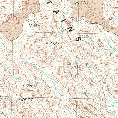 United States Geological Survey Inca, CA (1983, 24000-Scale) digital map