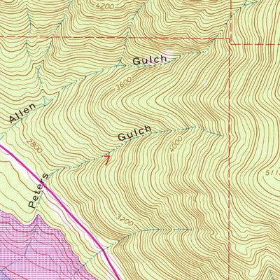 United States Geological Survey Inch Mountain, MT (1963, 24000-Scale) digital map