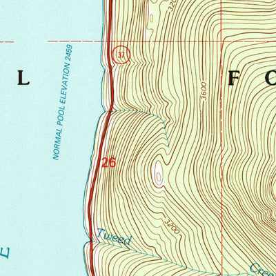 United States Geological Survey Inch Mountain, MT (1997, 24000-Scale) digital map
