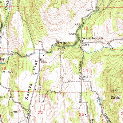 United States Geological Survey Inchelium, WA (1950, 62500-Scale) digital map
