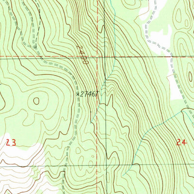 United States Geological Survey Inchelium, WA (1985, 24000-Scale) digital map