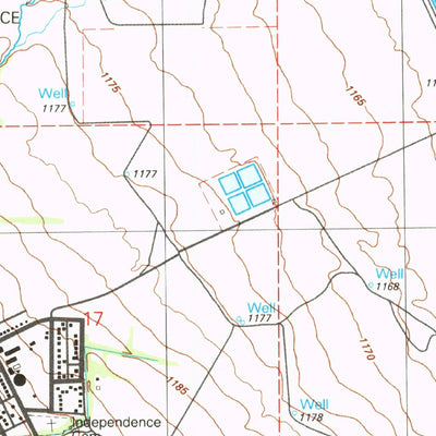 United States Geological Survey Independence, CA (1982, 24000-Scale) digital map