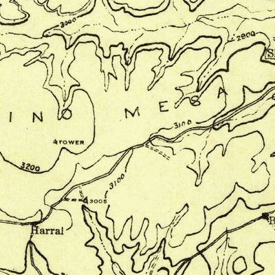 United States Geological Survey Independence Draw, TX (1929, 125000-Scale) digital map
