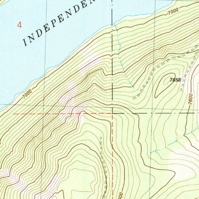 United States Geological Survey Independence Lake, CA (1981, 24000-Scale) digital map