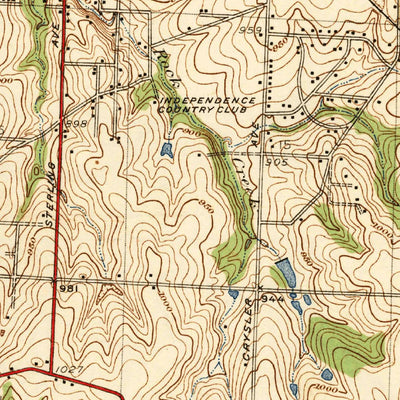 United States Geological Survey Independence, MO (1940, 31680-Scale) digital map