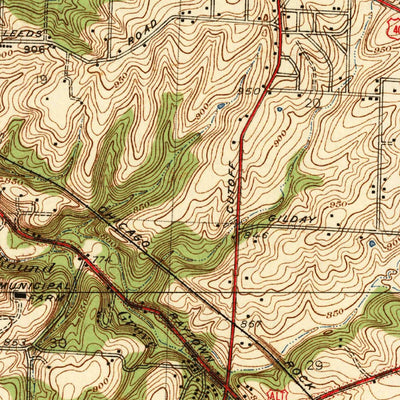 United States Geological Survey Independence, MO (1940, 31680-Scale) digital map