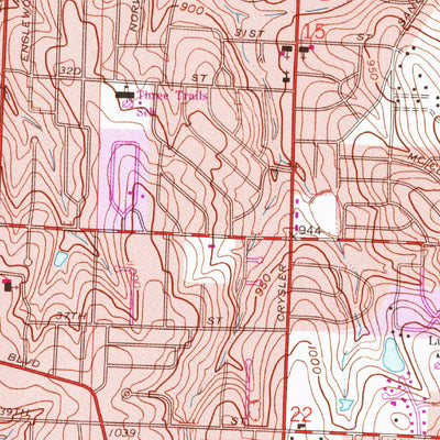 United States Geological Survey Independence, MO (1964, 24000-Scale) digital map