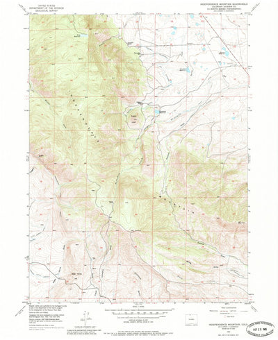 United States Geological Survey Independence Mountain, CO (1955, 24000-Scale) digital map