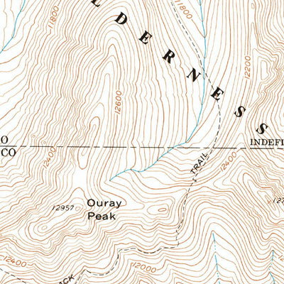 United States Geological Survey Independence Pass, CO (1960, 24000-Scale) digital map