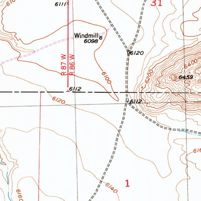 United States Geological Survey Independence Rock, WY (1951, 24000-Scale) digital map