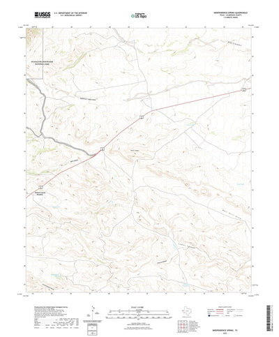 United States Geological Survey Independence Spring, TX (2022, 24000-Scale) digital map