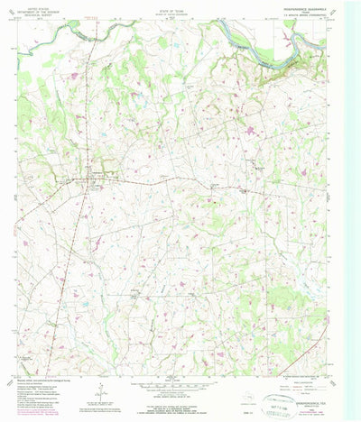United States Geological Survey Independence, TX (1959, 24000-Scale) digital map