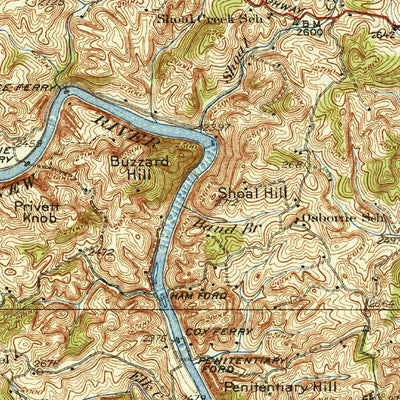 United States Geological Survey Independence, VA-NC (1933, 62500-Scale) digital map