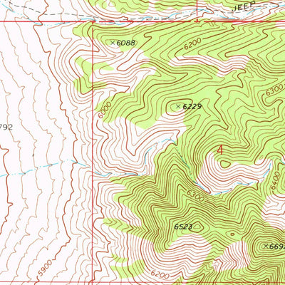 United States Geological Survey Independence Valley NW, NV (1968, 24000-Scale) digital map