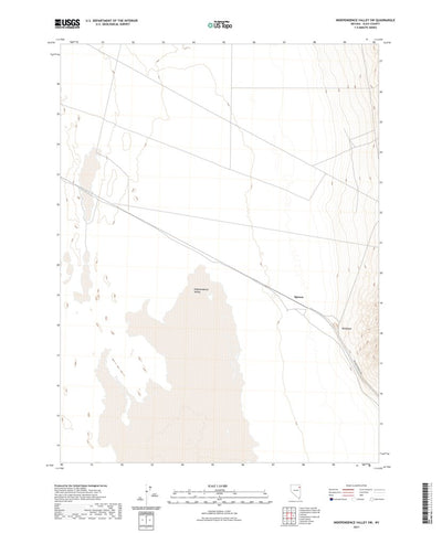United States Geological Survey Independence Valley SW, NV (2021, 24000-Scale) digital map