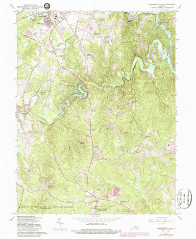 United States Geological Survey Independent Hill, VA (1966, 24000-Scale) digital map