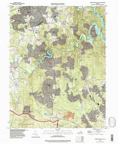 United States Geological Survey Independent Hill, VA (1994, 24000-Scale) digital map