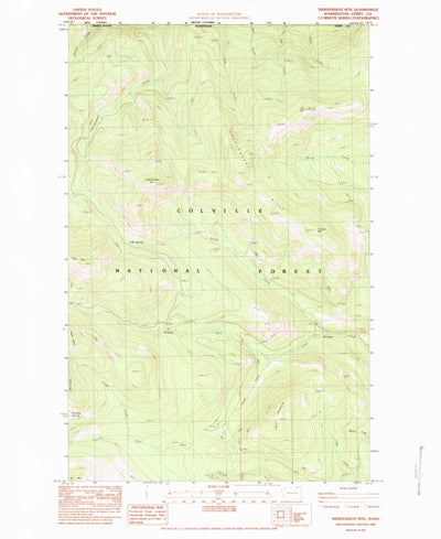 United States Geological Survey Independent Mountain, WA (1983, 24000-Scale) digital map